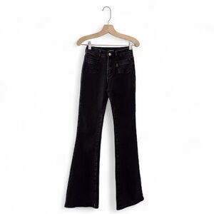 White Fox Flared Jeans Black Denim Bell Bottom